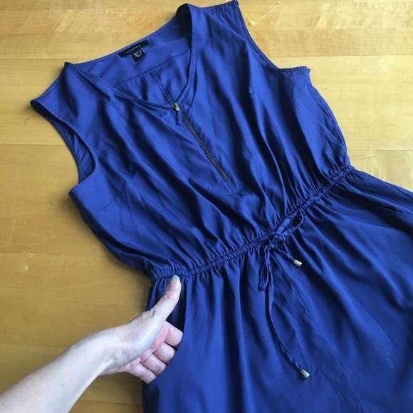 Atmosphere Dressy, Sleeveless, V-Neck Romper, Blue, Size 10 - Picture 4 of 17